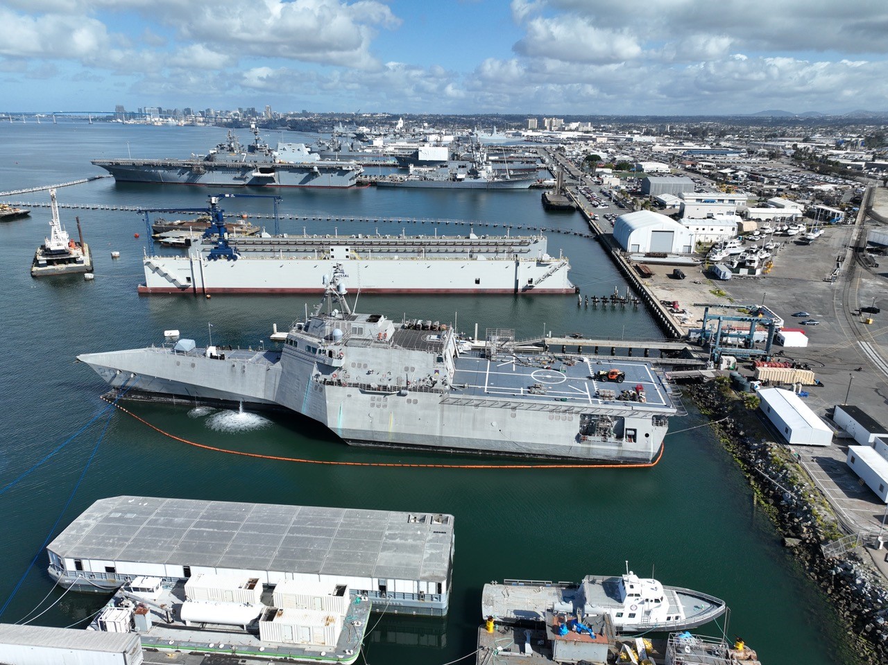 Austal USA San Diego waterfront repair facility dry dock