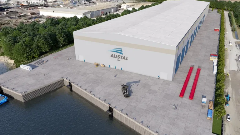Austal USA MMF 3 (rendering) dedicated to building submarine modules