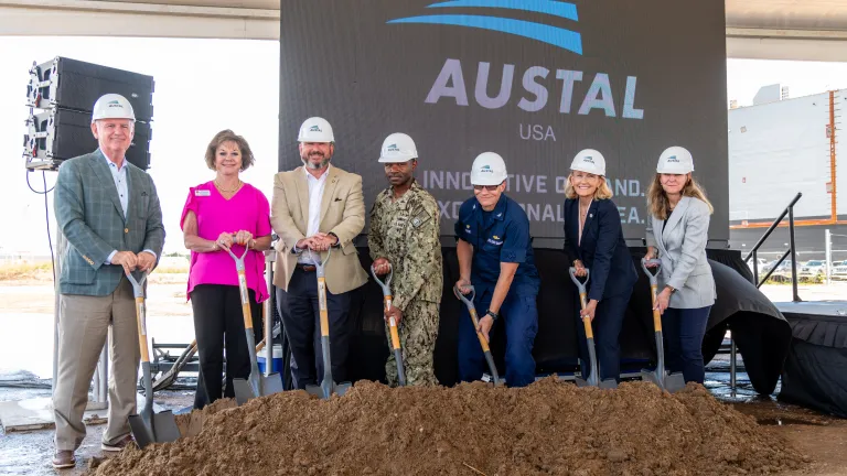 Ceremonial groundbreaking at Final Assembly 2