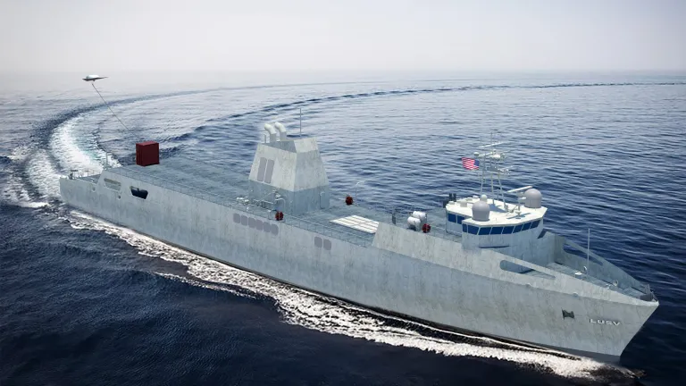 Large Unmanned Surface Vessel (LUSV) rendering