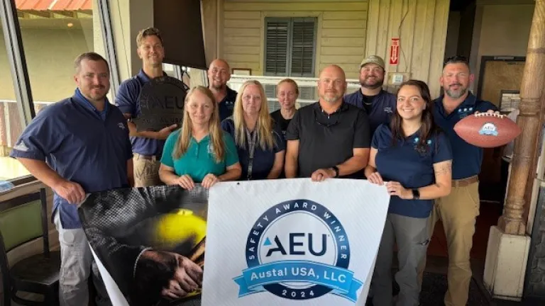 Austal USA safety team being recognized for 2025 AEU safety award