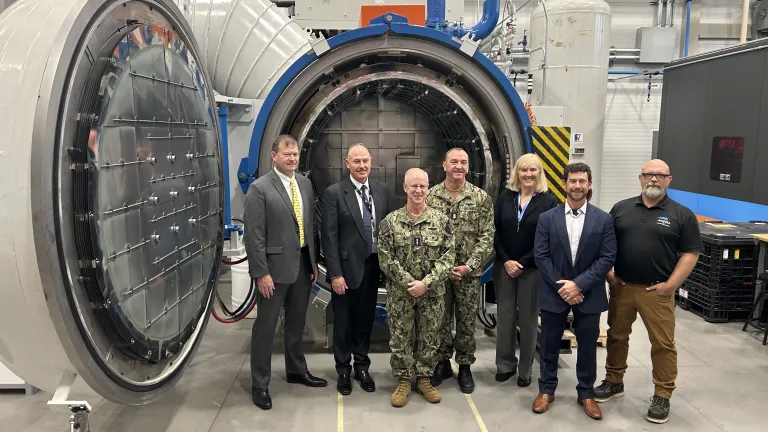 CNO ADM Daryl Caudle & MCPON John Perryman visit Navy AMCoE in Danville, VA
